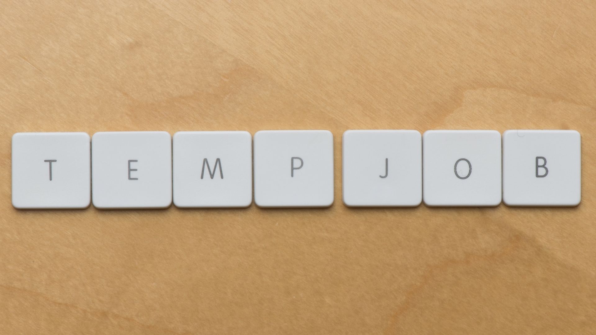 Blocks spelling out temp jobs