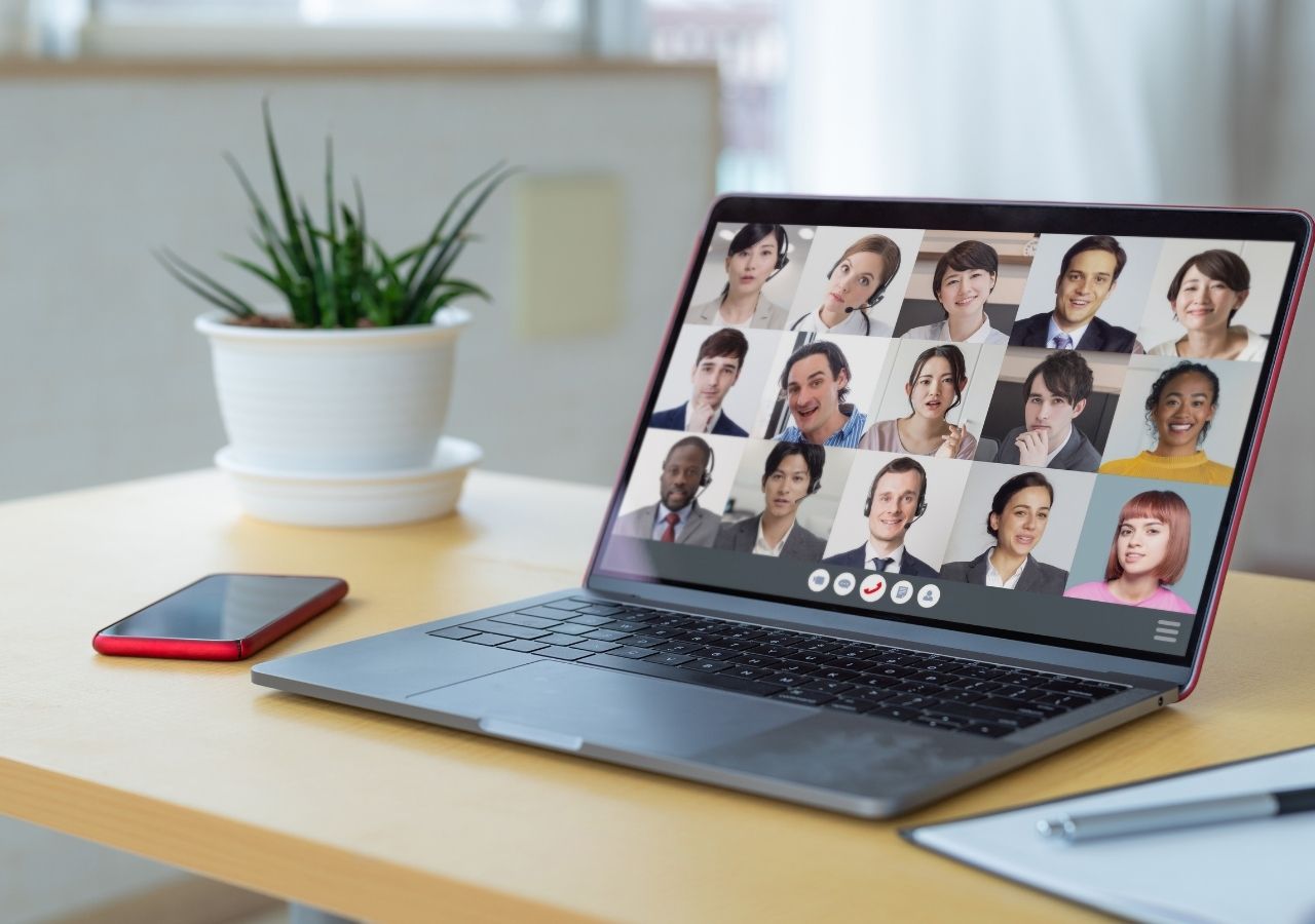 How to Manage a Remote Team Photo of Zoom meeting to illustrate How to Manage a Remote Team