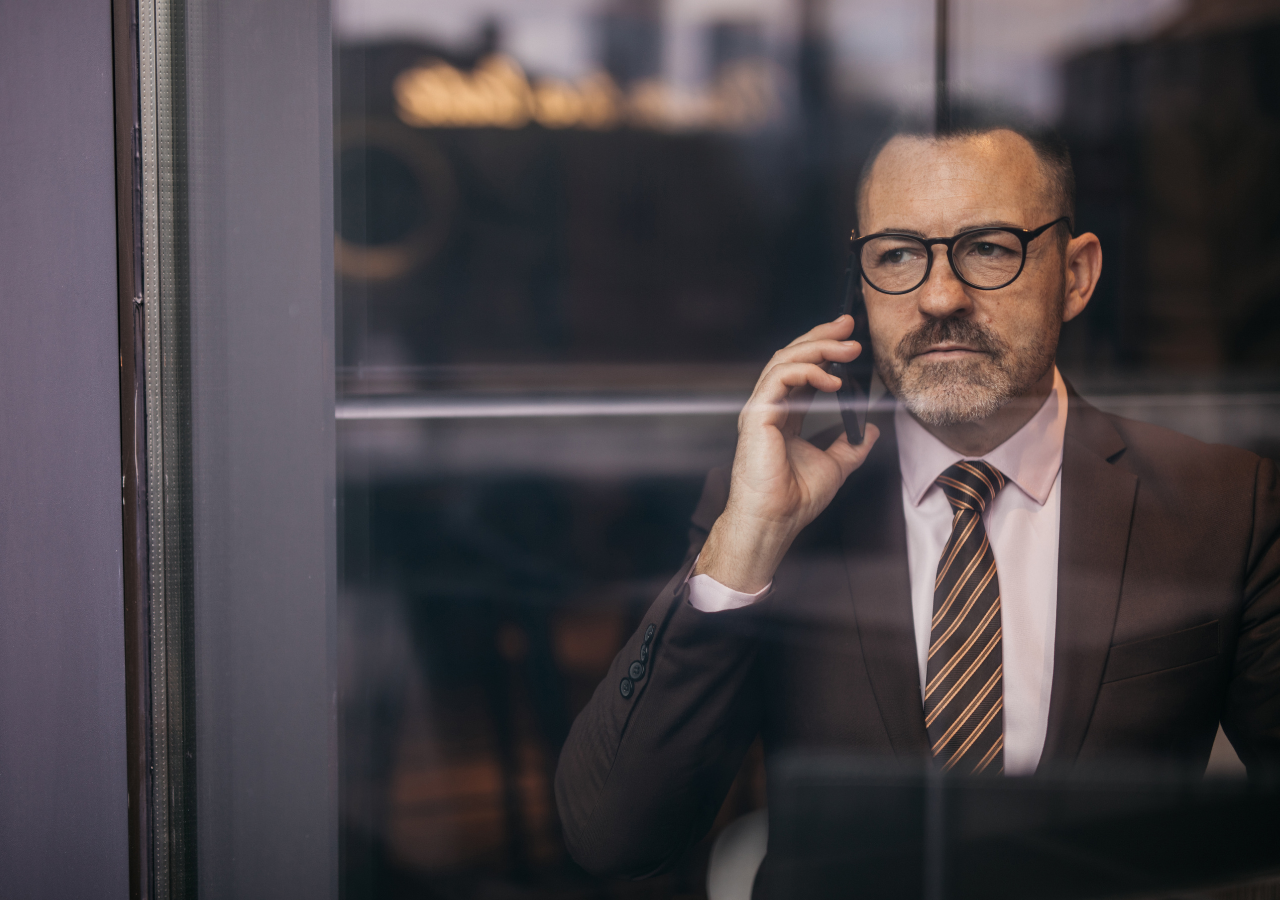 candidate ghosting photo of man making phone call to illustrate candidate ghosting