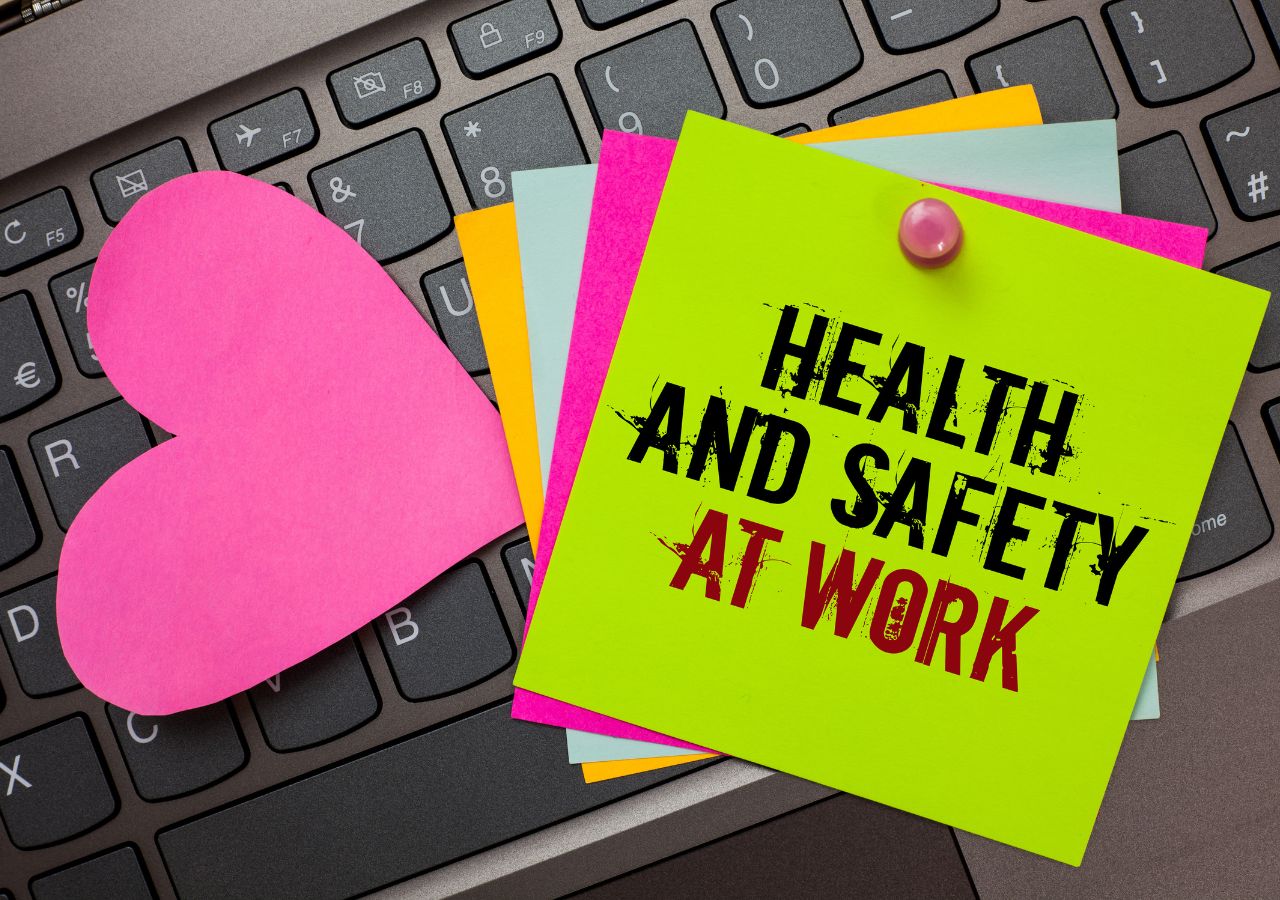 Reward Employees Who Choose Safe Habits Photo of sticky notes reading health and safety at work.