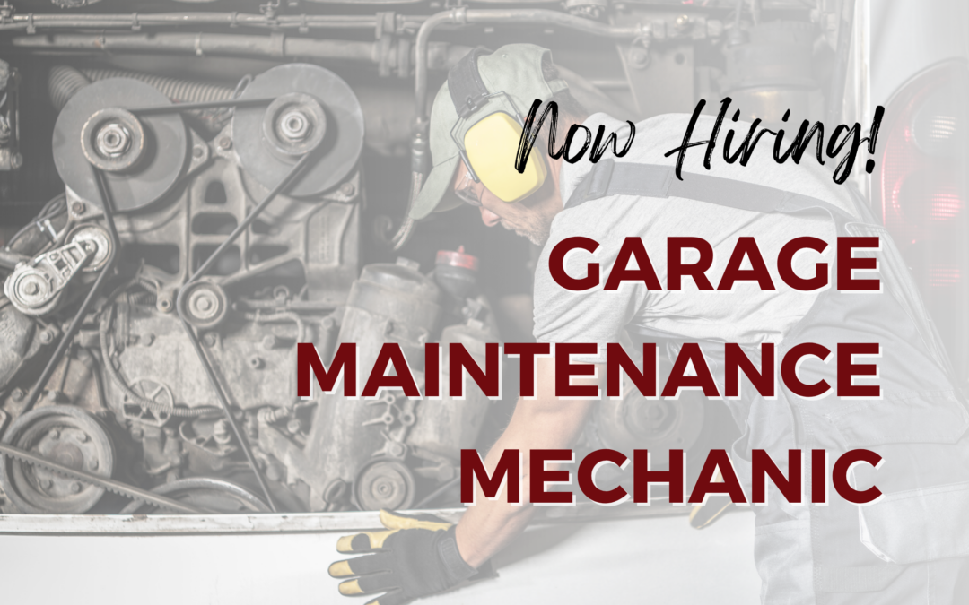 Now Hiring: Garage Maintenance Mechanic – Lucerne Valley, CA