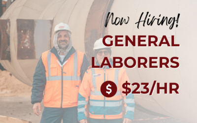 Now Hiring: General Laborers – Loveland, CO
