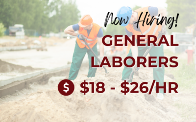Now Hiring: General Laborer – Victorville, CA