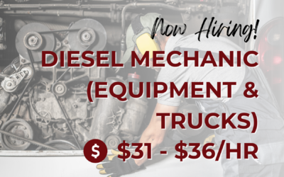 Now Hiring: Diesel Mechanic – Apple Valley, CA