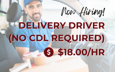 Now Hiring: Delivery Driver (No CDL Required) – Hesperia, CA