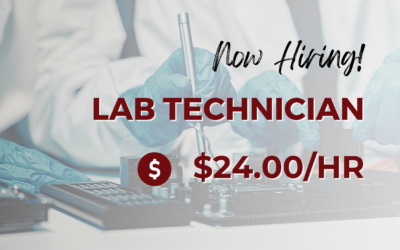 Now Hiring: Lab Technician – Lucerne Valley, CA