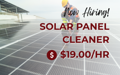 Now Hiring: Solar Panel Cleaner – Barstow, CA