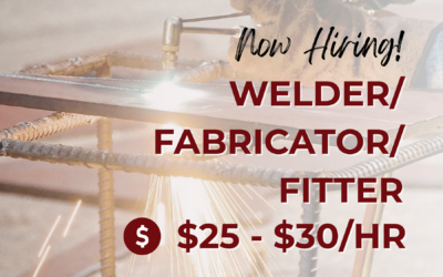 Now Hiring: Welder/Fabricator/Fitter – Victorville, CA