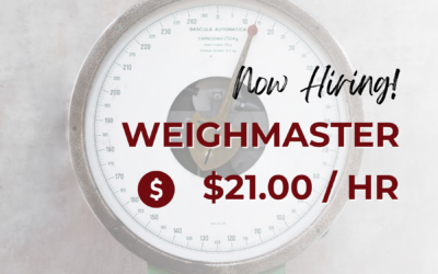 Now Hiring: Weighmaster – Victorville, CA