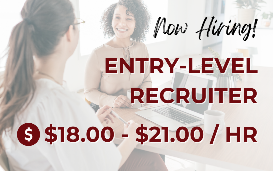 Now Hiring: Entry-Level Recruiter – Victorville,CA